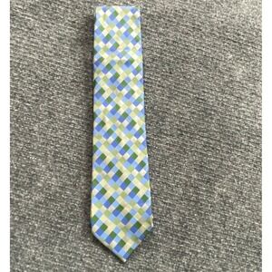 City Of London Tie Mens Multicolor‎ Plaid Preppy Ivy League Career Silk Business